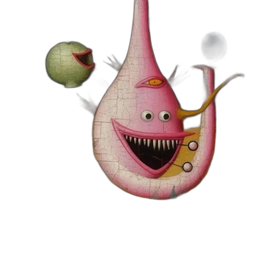 dragon, creature, staff, mask, concept art, 3d render, photorealistic, fantasy art transparent PNG cut-out