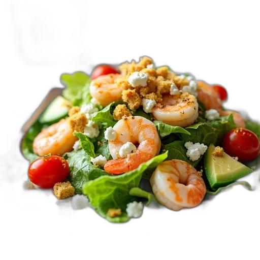 food, photorealistic, 3d render, plate, salad, variety, ingredients, including transparent PNG cut-out