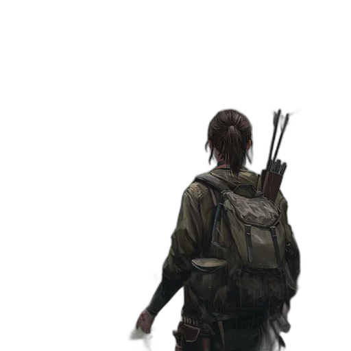 weapon, jacket, staff, sword, concept art, fantasy art, pixel art, photorealistic transparent PNG cut-out