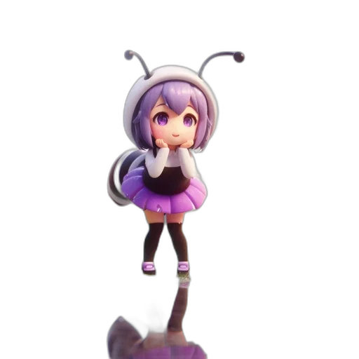 creature, robot, staff, weapon, 3d render, concept art, fantasy art, anime transparent PNG cut-out
