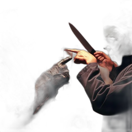 weapon, sword, staff, jacket, concept art, photorealistic, 3d render, fantasy art transparent PNG cut-out