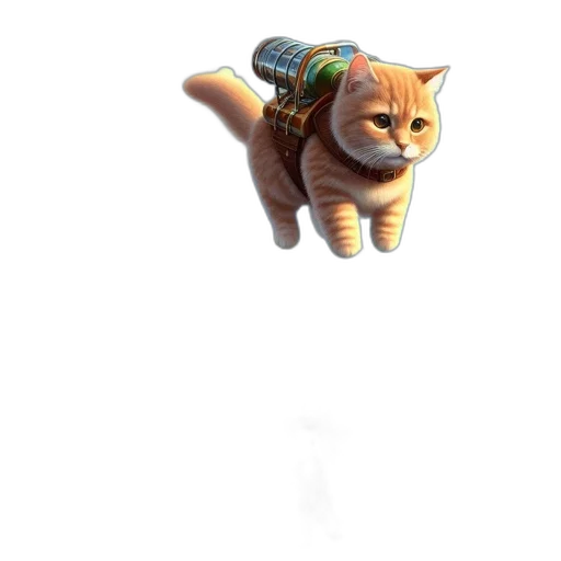 animal, weapon, staff, robot, 3d render, concept art, pixel art, photorealistic transparent PNG cut-out