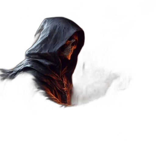 mask, face, creature, sword, concept art, fantasy art, photorealistic, pixel art transparent PNG cut-out