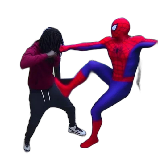mask, jacket, weapon, creature, concept art, 3d render, comic book art, interior transparent PNG cut-out