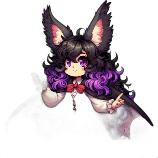 staff, creature, fantasy art, pixel art, concept art, anime, dark, pastel transparent PNG cut-out