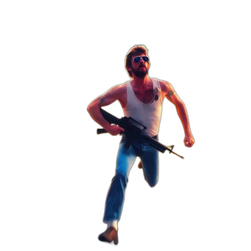 weapon, animal, staff, creature, pixel art, concept art, 3d render, vaporwave transparent PNG cut-out