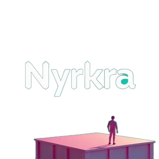 umbrella, robot, 3d render, cyberpunk, vaporwave, concept art, neon lights, outer space transparent PNG cut-out
