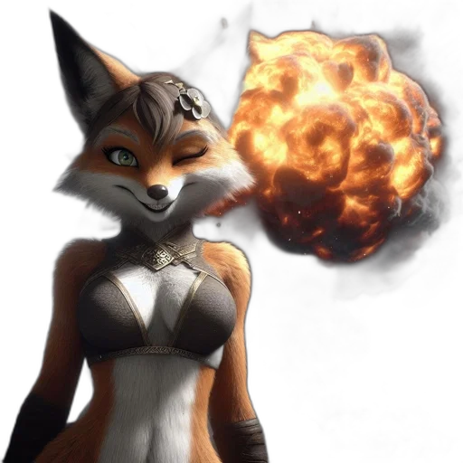staff, mask, animal, concept art, fantasy art, comic book art, 3d render, fire transparent PNG cut-out