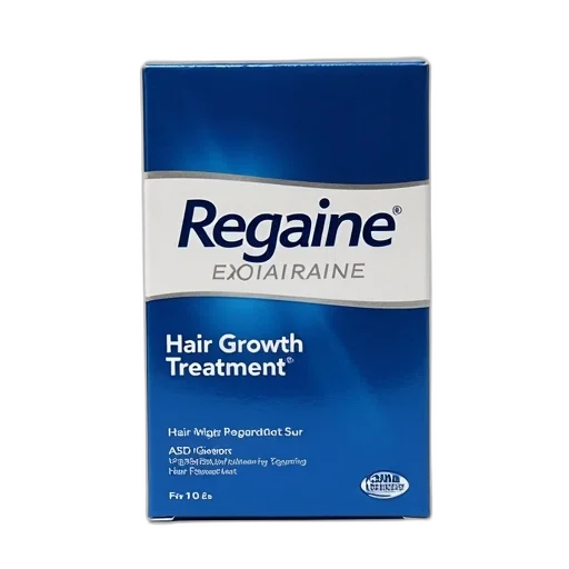 hair, crown, blue, white, box, regaine, growth, treatment transparent PNG cut-out