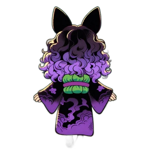 staff, creature, jacket, concept art, pixel art, cartoon, fantasy art, individual transparent PNG cut-out