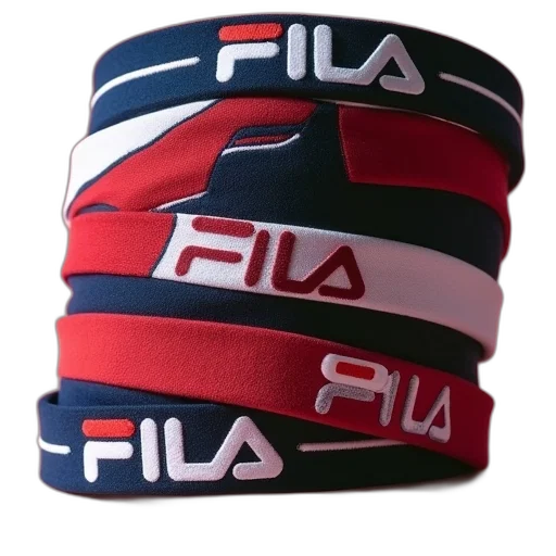 fila, logo, sweatbands transparent PNG cut-out