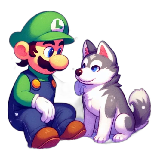 animal, pixel art, concept art, watercolor, fantasy art, green, monochrome, colorful transparent PNG cut-out