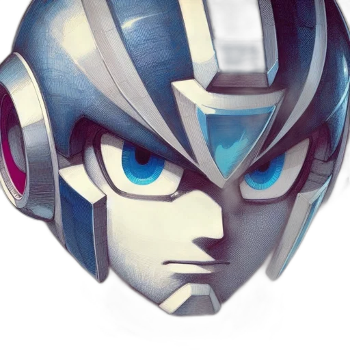 robot, mask, face, crown, anime, 3d render, concept art, comic book art transparent PNG cut-out