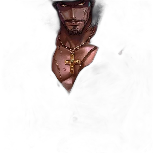 face, hat, staff, crown, fantasy art, concept art, watercolor, comic book art transparent PNG cut-out