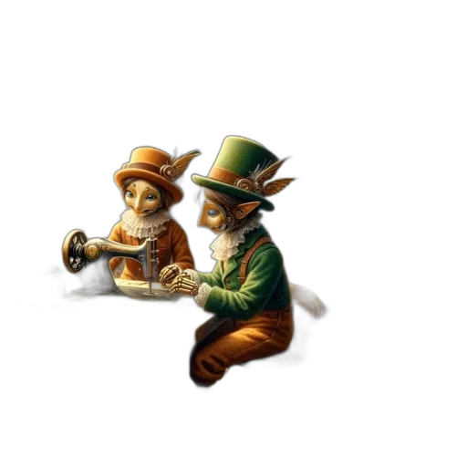 staff, concept art, fantasy art, pixel art, 3d render, elaborate, steampunk, workshop transparent PNG cut-out