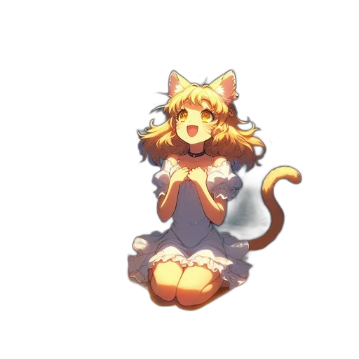 staff, creature, dress, animal, pixel art, anime, concept art, fantasy art transparent PNG cut-out