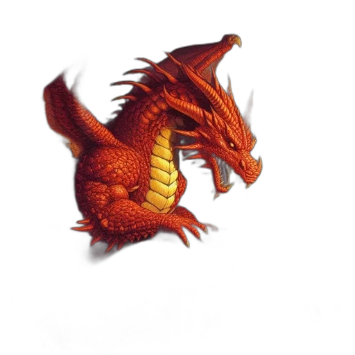 dragon, staff, creature, animal, fantasy art, concept art, pixel art, 3d render transparent PNG cut-out