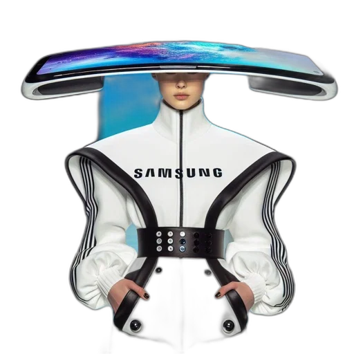 robot, jacket, cyberpunk, 3d render, concept art, model, futuristic, outfit transparent PNG cut-out