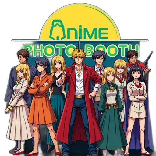 staff, anime, cartoon, concept art, pixel art, second, image, promotional transparent PNG cut-out