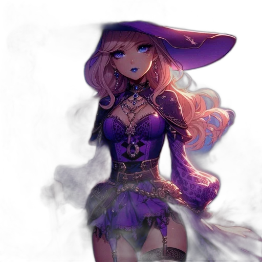 dress, mask, staff, fantasy art transparent PNG cut-out