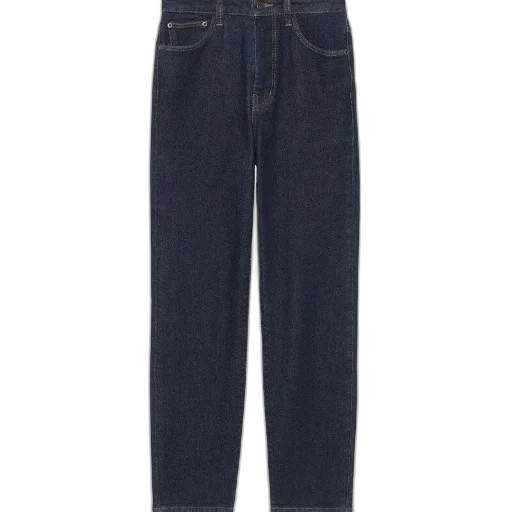 jacket, dark, blue, denim, jeans, high, waist, straight transparent PNG cut-out