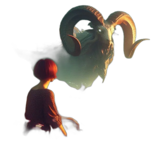 creature, dragon, animal, mask, concept art, 3d render, fantasy art, pixel art transparent PNG cut-out