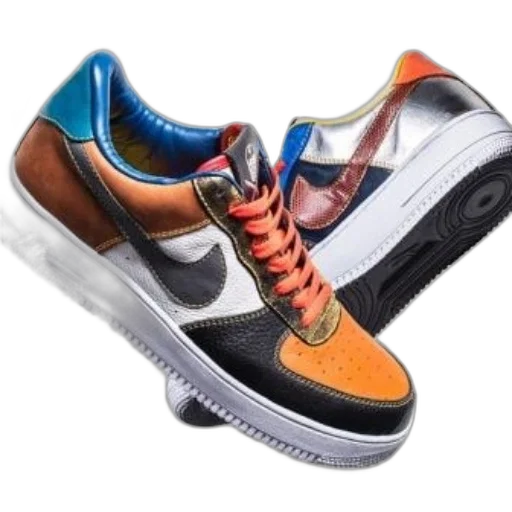 shoes, photorealistic, 3d render, concept art, colorful, pair, nike, air transparent PNG cut-out
