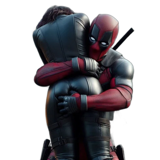 weapon, concept art, comic book art, 3d render, red, two, people, one transparent PNG cut-out