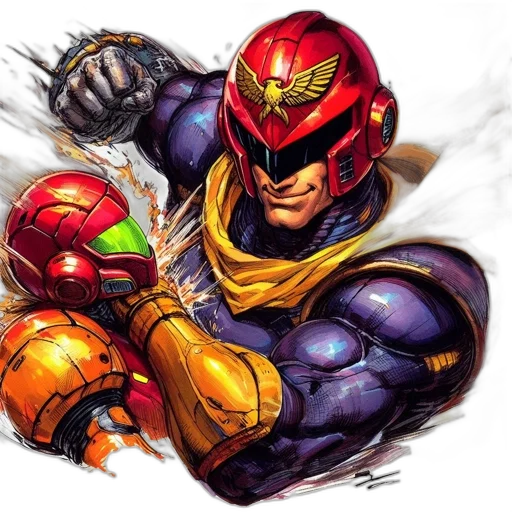 robot, weapon, concept art, comic book art, pixel art, watercolor, two, contrasting transparent PNG cut-out