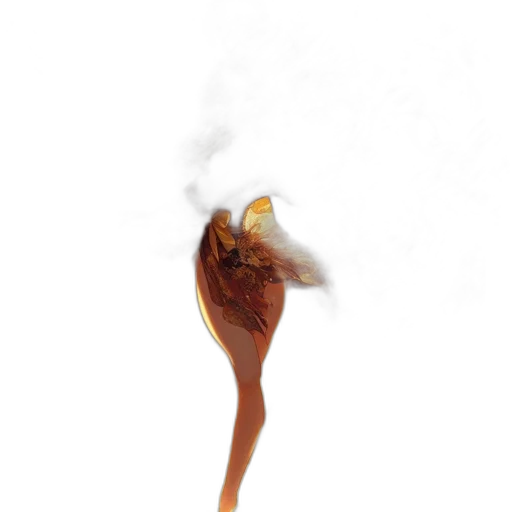 dragon, hair, staff, flower, photorealistic, concept art, 3d render, fantasy art transparent PNG cut-out