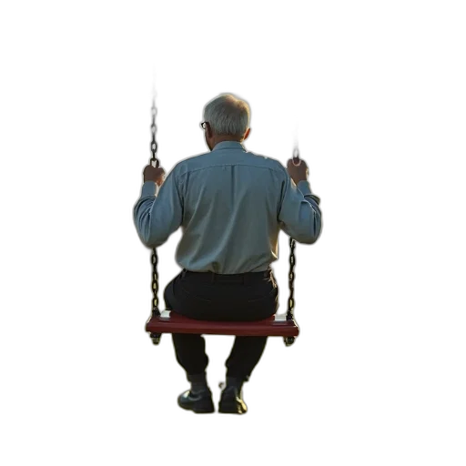 staff, sword, umbrella, weapon, concept art, older, man, sits transparent PNG cut-out