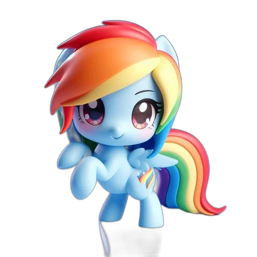 hat, staff, 3d render, concept art, cartoon, rainbow, dash, cheery transparent PNG cut-out