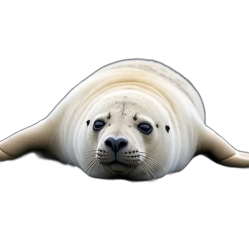 animal, creature, face, hair, photorealistic, 3d render, concept art, vaporwave transparent PNG cut-out