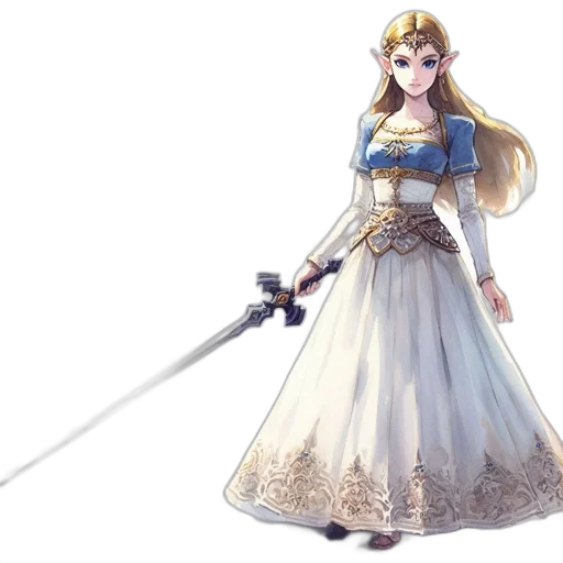 sword, weapon, dress, staff, concept art, fantasy art, 3d render, pixel art transparent PNG cut-out