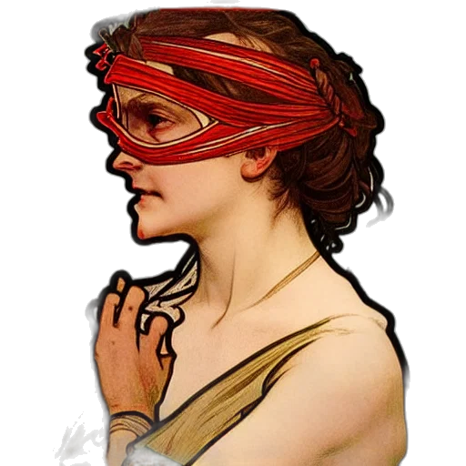 mask, face, jewelry, comic book art, concept art, photorealistic, cyberpunk, red transparent PNG cut-out