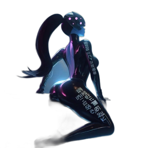 robot, dress, staff, mask, concept art, cyberpunk, fantasy art, 3d render transparent PNG cut-out