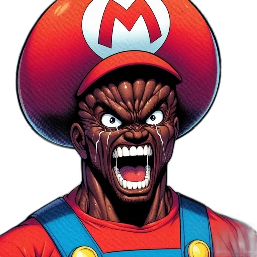 mask, face, creature, hat, comic book art, concept art, stylized, illustration transparent PNG cut-out