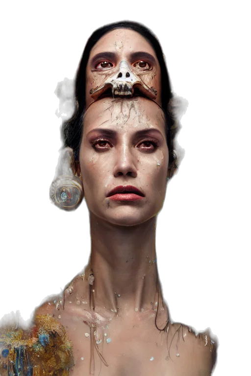 face, crown, jewelry, mask transparent PNG cut-out