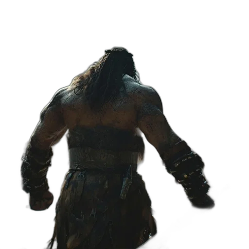 creature, animal, hair, sword, concept art, 3d render, fantasy art, comic book art transparent PNG cut-out