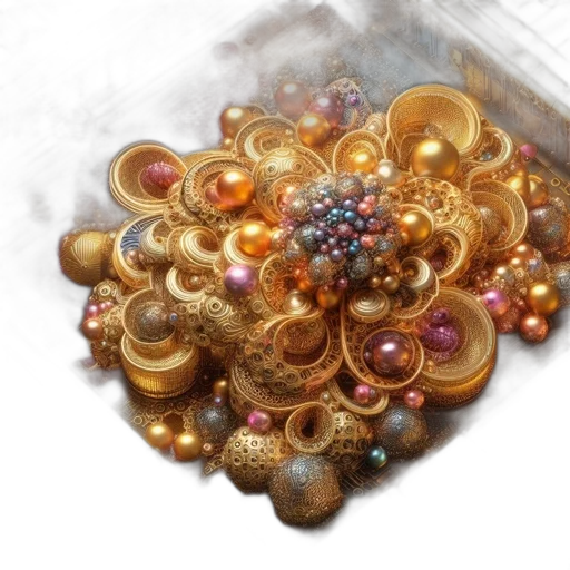 jewelry, crown, flower, hair, photorealistic, 3d render, concept art, fantasy art transparent PNG cut-out