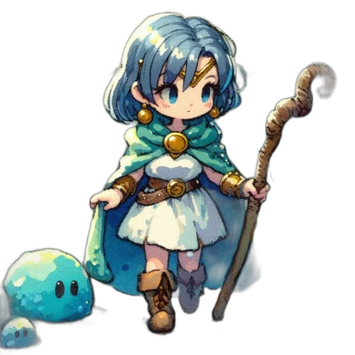 staff, sword, weapon, dragon, pixel art, concept art, fantasy art, anime transparent PNG cut-out