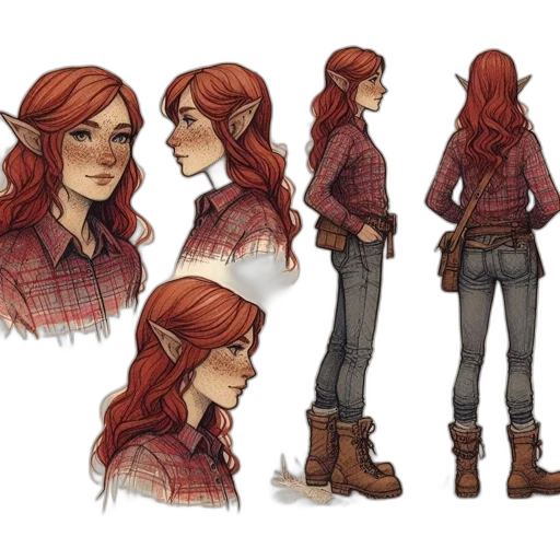 jacket, concept art, comic book art, fantasy art, watercolor, red, earth tones, illustration transparent PNG cut-out