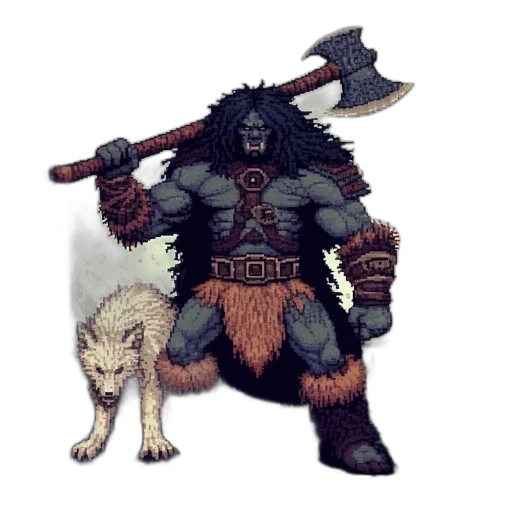 staff, animal, sword, weapon, pixel art, fantasy art, concept art, comic book art transparent PNG cut-out