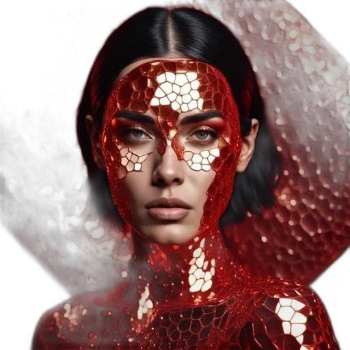 jewelry, face, mask, crown, photorealistic, concept art, fantasy art, 3d render transparent PNG cut-out