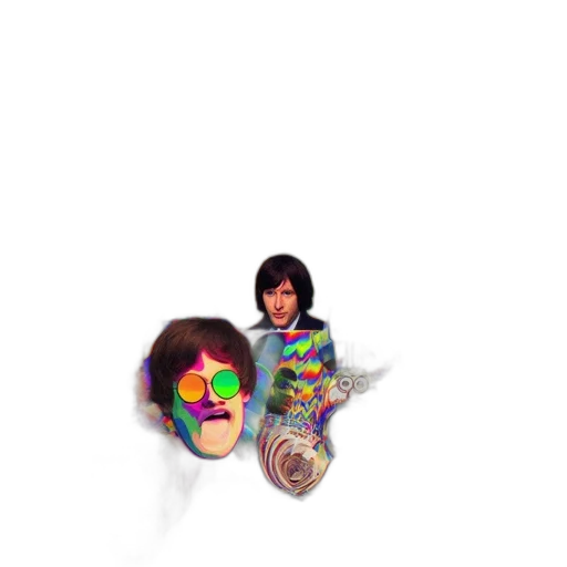 mask, jewelry, face, weapon, vaporwave, 3d render, pixel art, cartoon transparent PNG cut-out