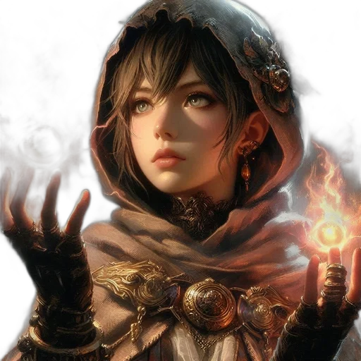 face, staff, mask, weapon, fantasy art, concept art, photorealistic, comic book art transparent PNG cut-out