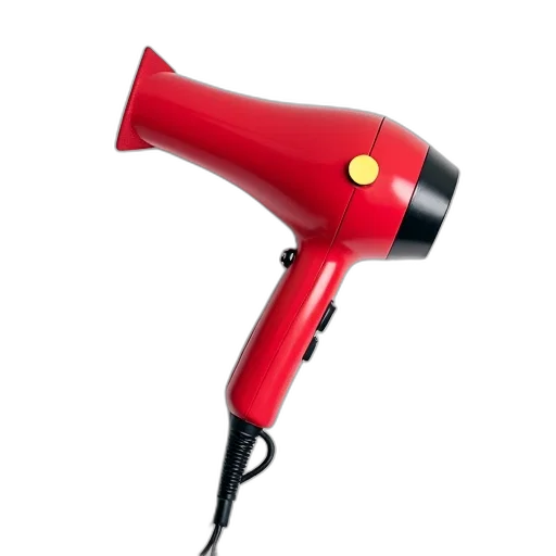 staff, weapon, hair, umbrella, 3d render, photorealistic, red, dryer transparent PNG cut-out