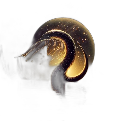 dragon, hair, animal, creature, concept art, fantasy art, 3d render, photorealistic transparent PNG cut-out