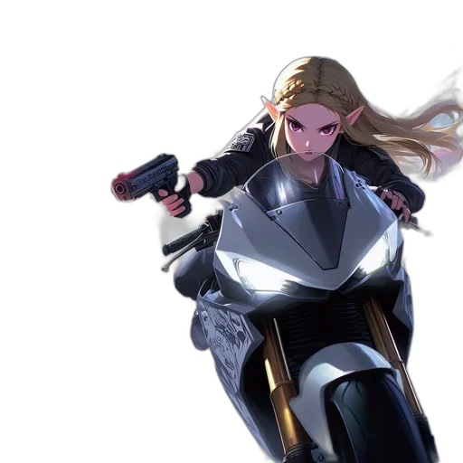 weapon, jacket, concept art, 3d render, comic book art, cyberpunk, bustling, city transparent PNG cut-out