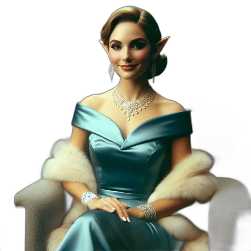jewelry, dress, crown, face, concept art, photorealistic, fantasy art, cartoon transparent PNG cut-out